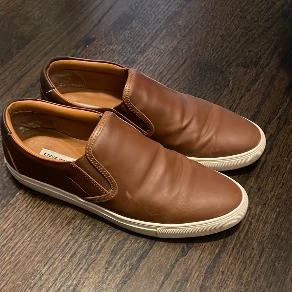 Steve Madden Brown Leather Loafers